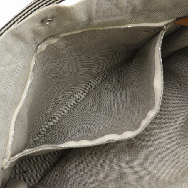 HERMES エルメス ニューフールトゥMM トートバッグ キャンバス グレー ハンドバッグ_6