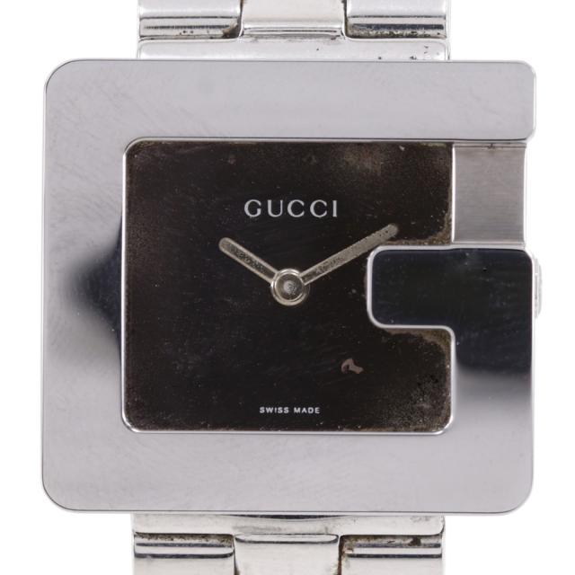 GUCCI グッチ G真四角 3600J SS 石英 アナログ書きあらわす 赤銅色文字記号盤 ウオッチ レディース