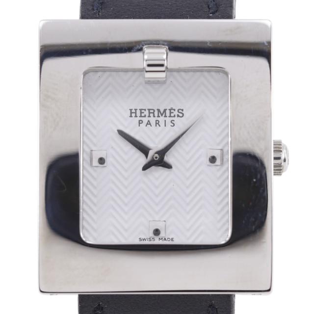 HERMES エルメス ベルトウォッチ BE1.110 SS クオーツ アナログ表示 白文字盤 腕時計