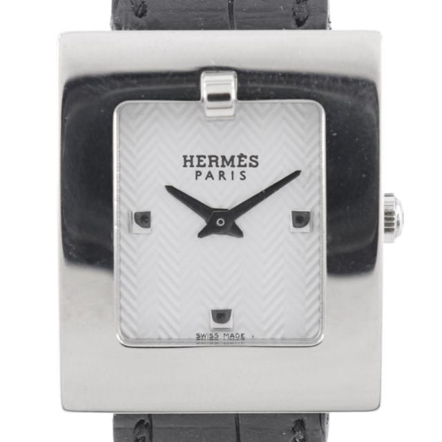 HERMES エルメス ベルトウォッチ BE1.110 SS クオーツ アナログ表示 白文字盤 腕時計