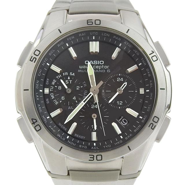 CASIO カシオ ウェーブセプター マルチバンド6 WVQ-M410D-1AJF SS ブラック ソーラー電波時計
