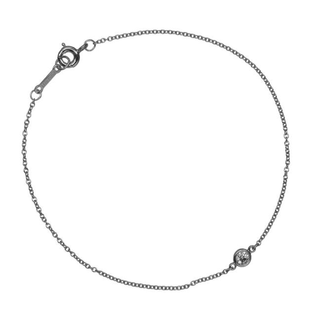 TIFFANY&Co. ティファニー バイザヤード Pt950プラチナ ブレスレット 1.2g レディース 53,880円