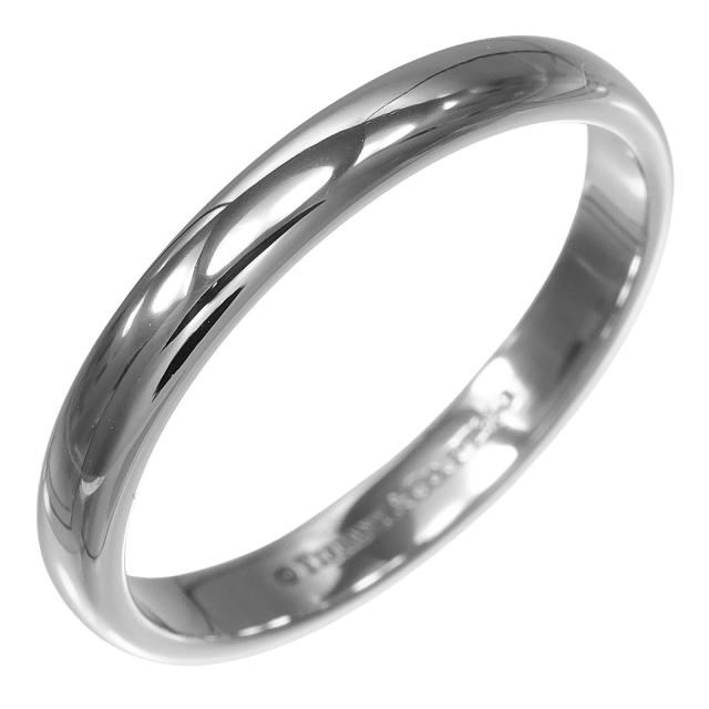 TIFFANY&amp;Co. ティファニー フォーエバー クラシックバンド Pt950プラチナ 18号 リング・指輪
