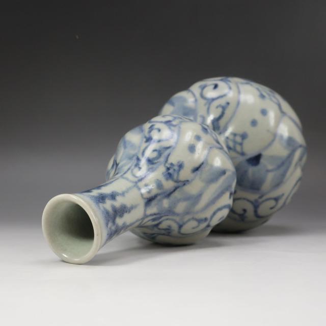 kyoyaki 京焼 手塚充 造 瓢形花生 陶磁器 骨董品 _ 【中古】_5