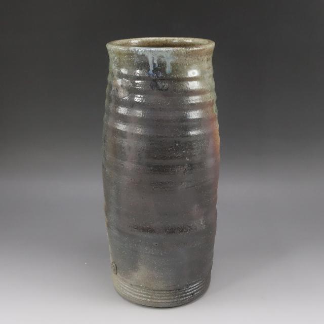 井村?生 造 伊賀花入 陶磁器 骨董品 _ 【中古】_3