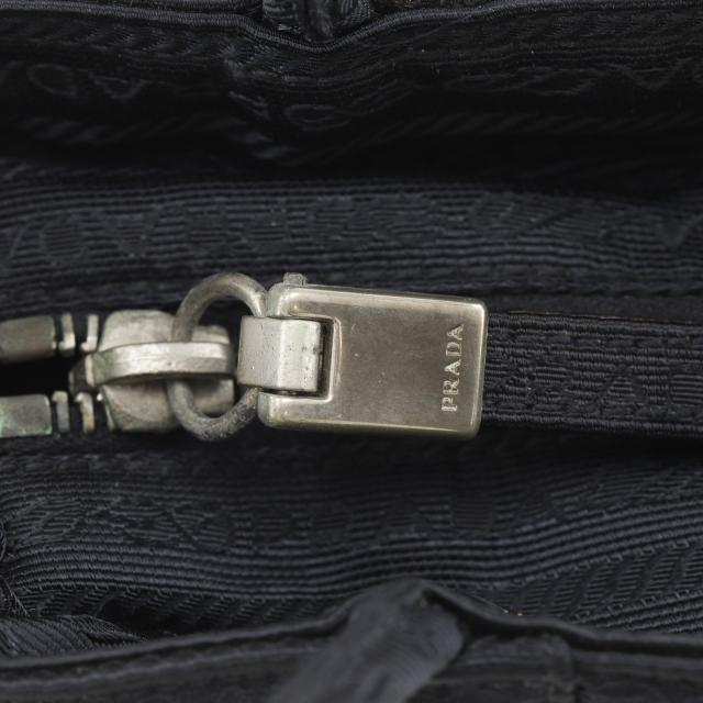 PRADA プラダ ロゴ ナイロン 黒 ハンドバッグ レディース 【中古】_10
