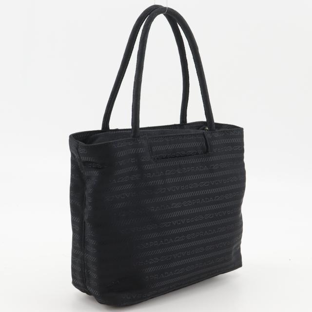 PRADA プラダ ロゴ ナイロン 黒 ハンドバッグ レディース 【中古】_2