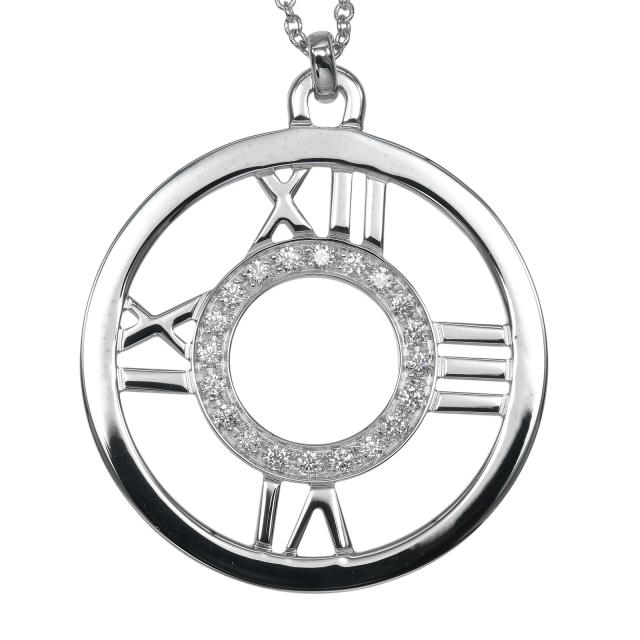 TIFFANY&amp;Co. ティファニー オープンアトラス K18ホワイトゴールド ネックレス 6.23g_3
