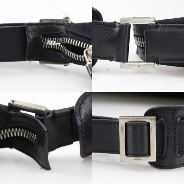 Salvatore Ferragamo サルヴァトーレフェラガモ ガンチーニ AU-21 0869 ナイロンキャンバス 黒_12