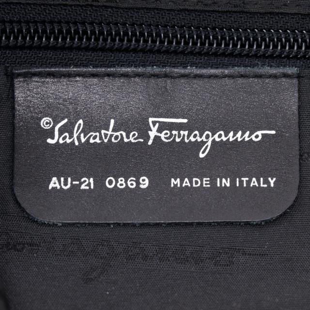 Salvatore Ferragamo サルヴァトーレフェラガモ ガンチーニ AU-21 0869 ナイロンキャンバス 黒_15