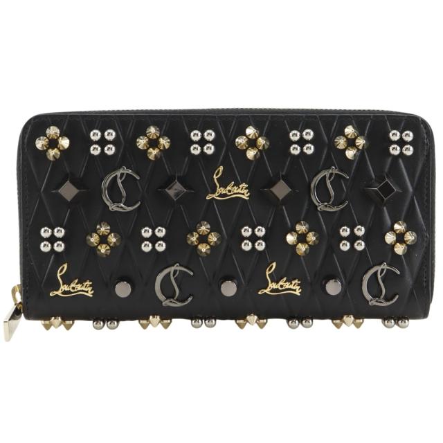 Christian Louboutin クリスチャンルブタン パネトーネ・スパイクスタッズ ラウンドファスナー 34,320円