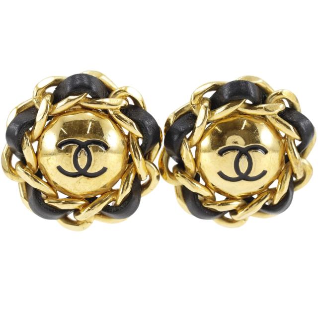 CHANEL シャネル ココマーク ヴィンテージ 金メッキ イヤリング 58.2g レディース