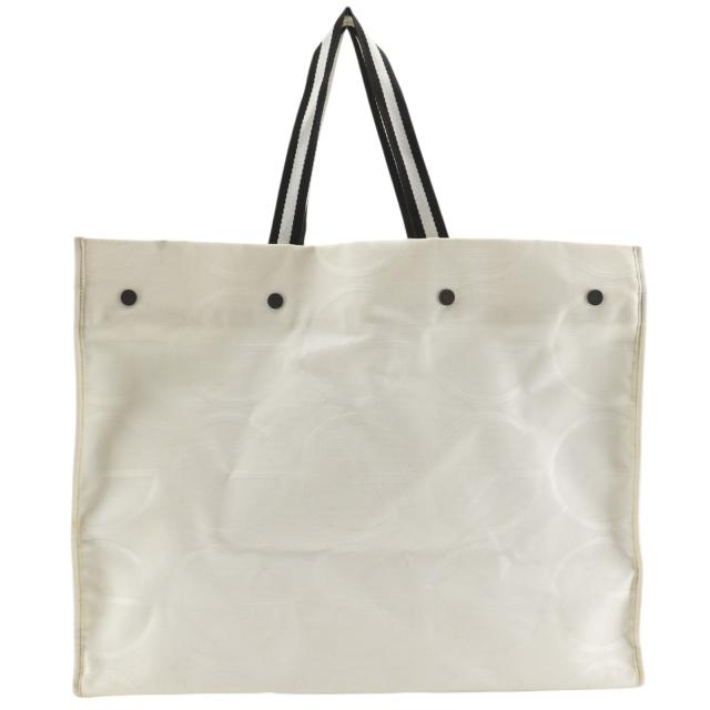 GUCCI グッチ G柄 123450 キャンバス 白 トートバッグ ユニセックス 【中古】
