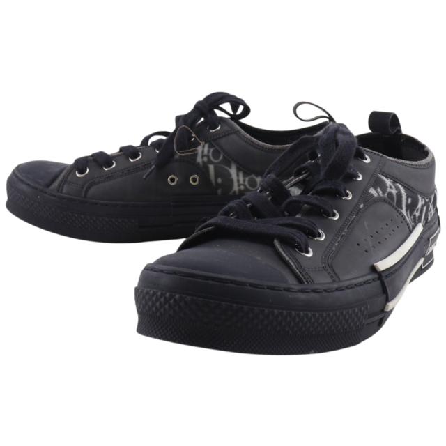 Dior クリスチャンディオール オブリーク 19ADC ナイロンキャンバス 黒 スニーカー