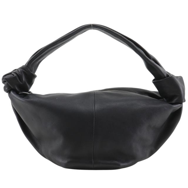 BOTTEGAVENETA ボッテガヴェネタ ミニ ダブルノット カーフ 黒 ハンドバッグ レディース