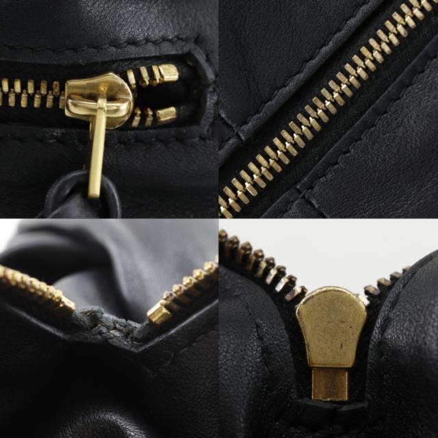BOTTEGAVENETA ボッテガヴェネタ ミニ ダブルノット カーフ 黒 ハンドバッグ レディース_10