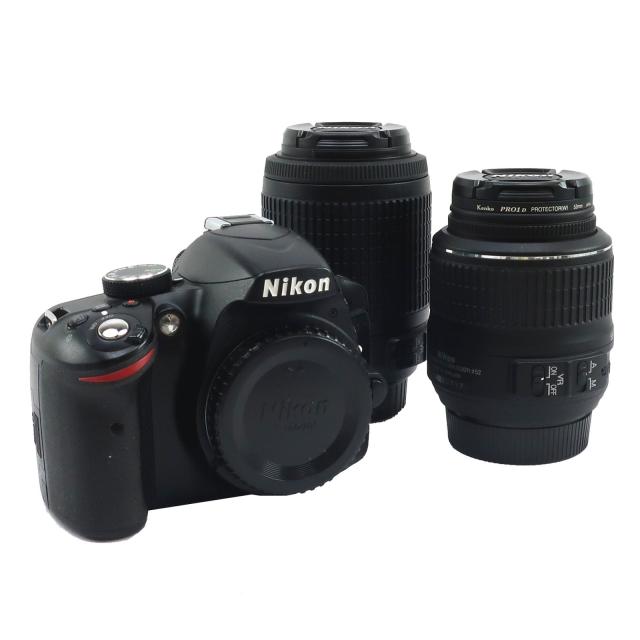 Nikon ニコン D3200 ダブルレンズ デジタルカメラ _ 【中古】