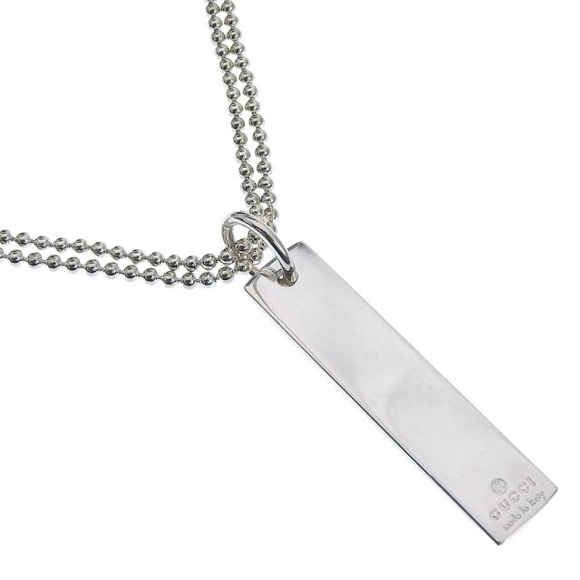 GUCCI グッチ バー ボールチェーン シルバー925 ネックレス 25.1g ユニセックス 【中古】