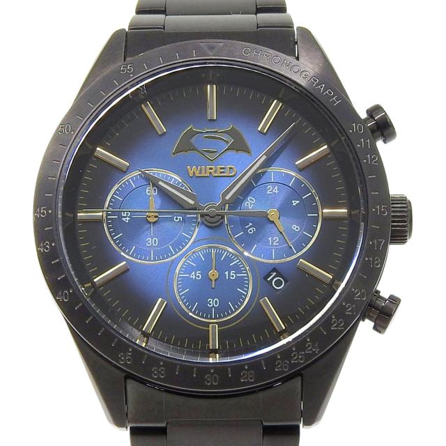SEIKO セイコー ワイアード バッドマンvsスーパーマン 限定1700個 5D0569 SS ブラック クオーツ