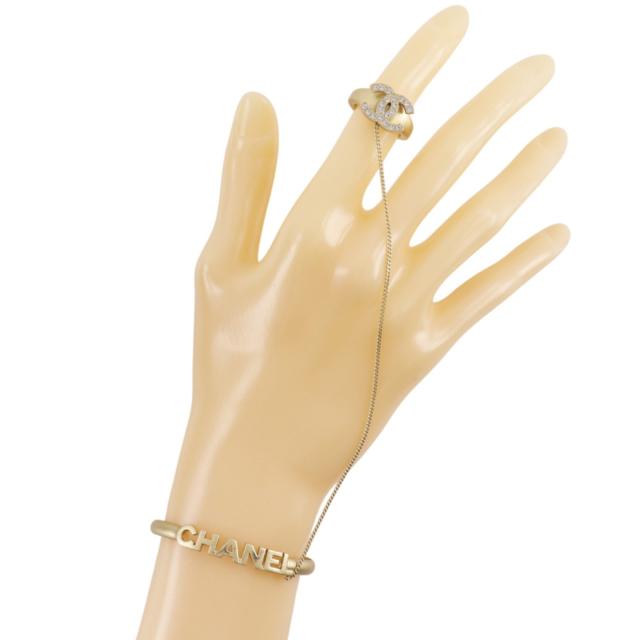 CHANEL シャネル リングセット ココマーク ロゴ A15613Y02003 金メッキ バングル 15.2g