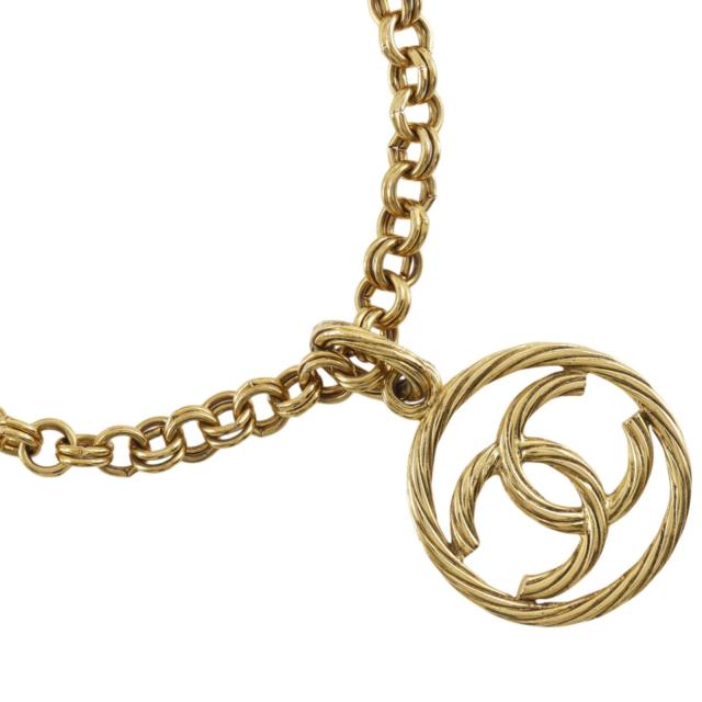 CHANEL シャネル ココマーク ヴィンテージ 金メッキ ネックレス 112g レディース 【中古】