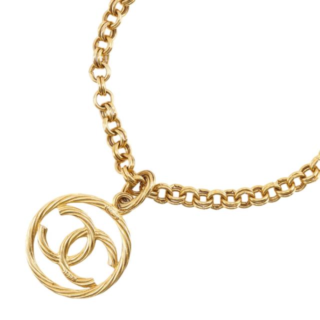 CHANEL シャネル ココマーク ヴィンテージ 金メッキ ネックレス 112g レディース 【中古】_2