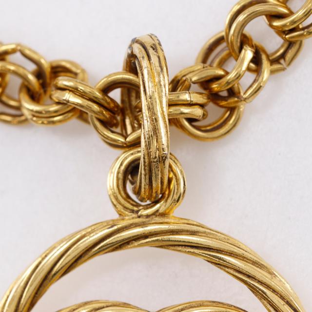 CHANEL シャネル ココマーク ヴィンテージ 金メッキ ネックレス 112g レディース 【中古】_8