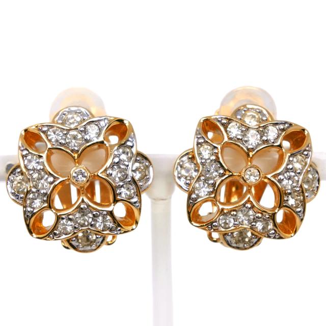 NINA RICCI ニナリッチ フラワー 金メッキ イヤリング 12.8g レディース 【中古】