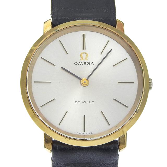 OMEGA オメガ デビル 111.0107 金メッキ 手巻き アナログ表示 シルバー文字盤 腕時計