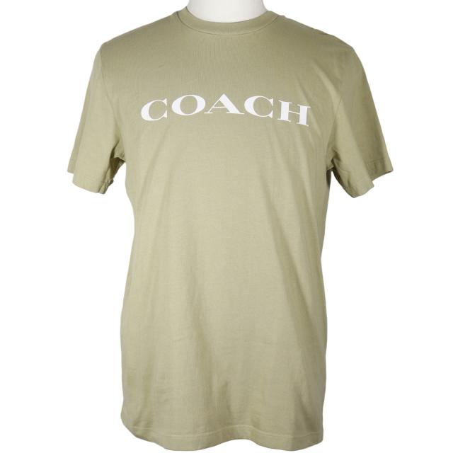 COACH コーチ シグネチャー CR035 コットン カーキ 半袖Ｔシャツ メンズ 【中古】 6,958円
