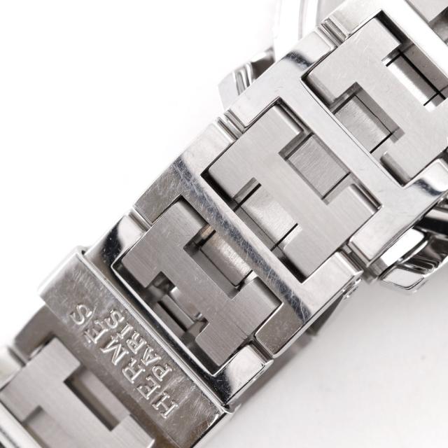 HERMES エルメス クリッパーダイバー CL7.710 SS クオーツ アナログ表示 白文字盤 腕時計_7
