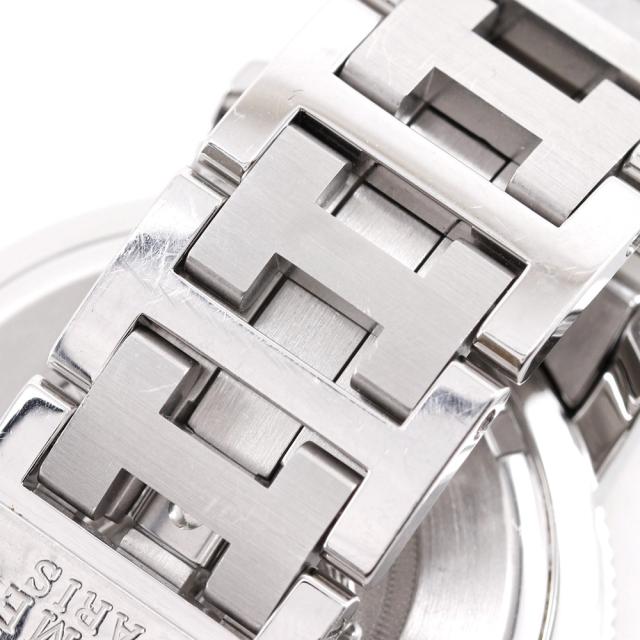 HERMES エルメス クリッパーダイバー CL7.710 SS クオーツ アナログ表示 白文字盤 腕時計_8
