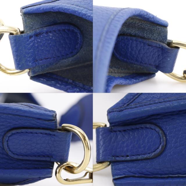 HERMES エルメス エヴリン1 GM エブリン アルデンヌ 青/ゴールド金具 ショルダーバッグ_11