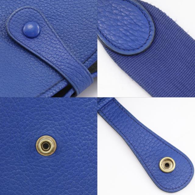 HERMES エルメス エヴリン1 GM エブリン アルデンヌ 青/ゴールド金具 ショルダーバッグ_15