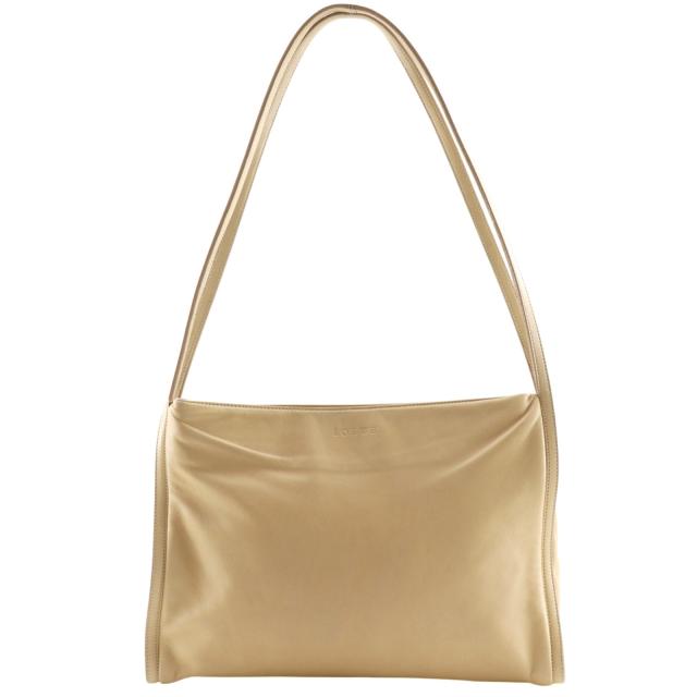 LOEWE ロエベ カーフ ベージュ ショルダーバッグ レディース 【中古】