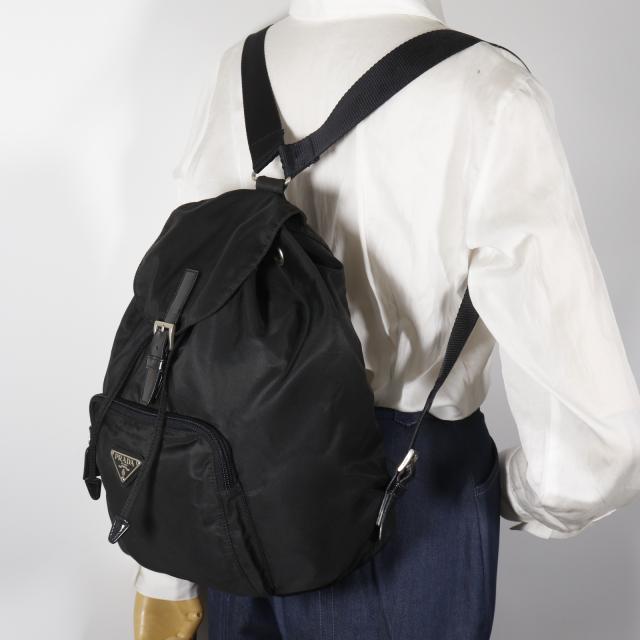 PRADA プラダ ナイロン NERO 黒 リュック・デイパック レディース 【中古】_18