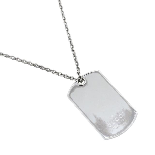 GUCCI グッチ タグプレート シルバー925 ネックレス 28.9g ユニセックス 【中古】