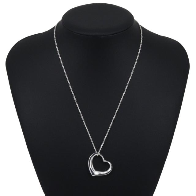 TIFFANY&amp;Co. ティファニー オープンハート エルサペレッティ シルバー925 ネックレス 8.8g_1