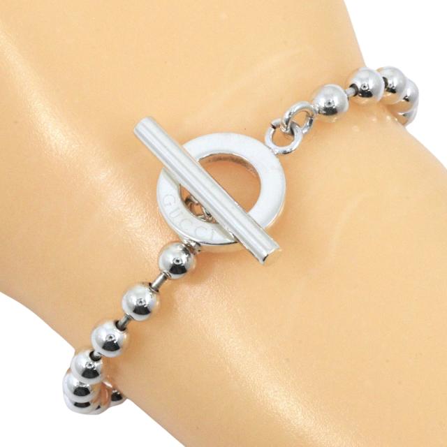 GUCCI グッチ トグル ボールチェーン シルバー925 ブレスレット 16.3g ユニセックス