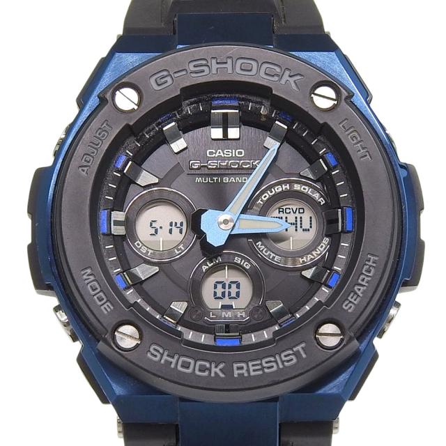 CASIO カシオ Gショック G-STEEL ミッドサイズシリーズ GST-W300G SS 黒 ソーラー電波時計