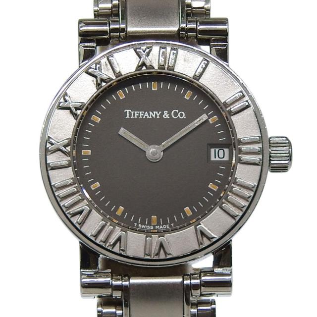 TIFFANY&Co. ティファニー アトラス SS クオーツ アナログ表示 グレー文字盤 腕時計