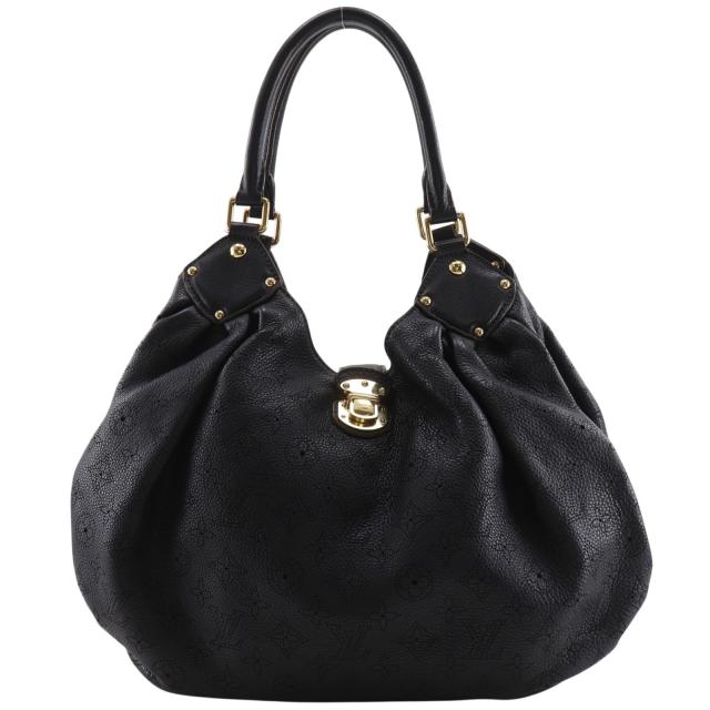 LOUIS VUITTON ルイ・ヴィトン マヒナL M95765 モノグラムマヒナ ノワール 黒 トートバッグ