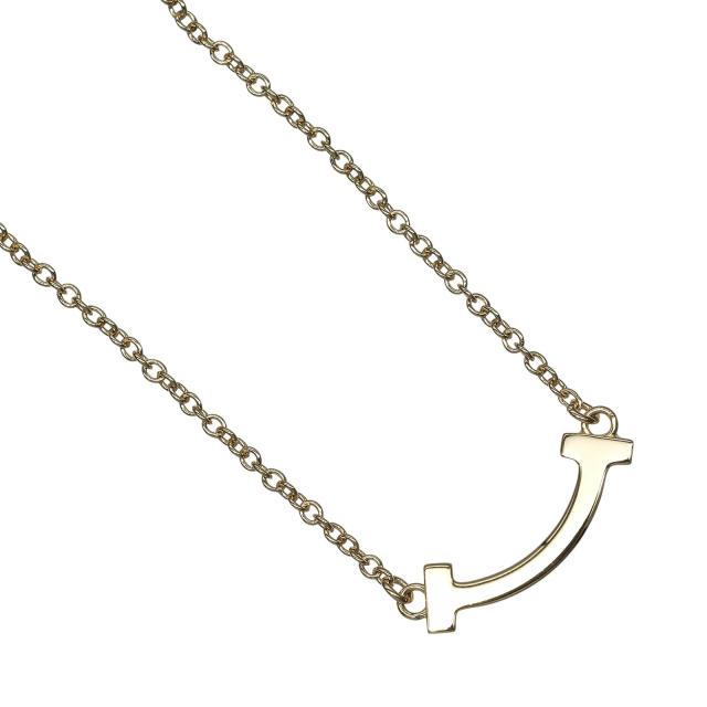TIFFANY&Co. ティファニー Tスマイル ミニ K18イエローゴールド ネックレス 2.28g