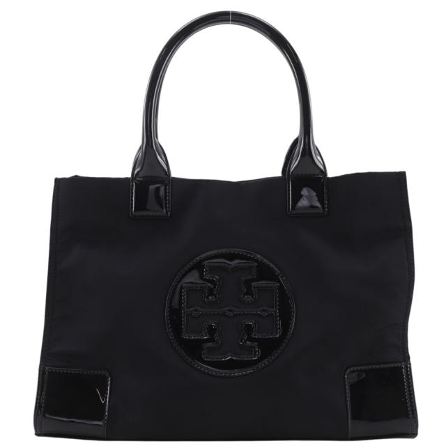 Tory Burch トリーバーチ ELLA エラ ナイロン 黒 トートバッグ レディース 【中古】