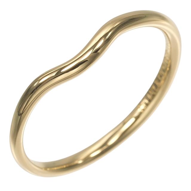 TIFFANY&Co. ティファニー カーブドバンド K18イエローゴールド 15号 リング・指輪 2.13g 53,880円