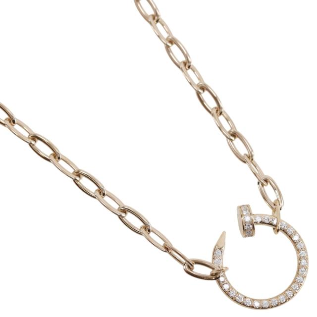 CARTIER カルティエ ジュストアンクル パヴェ N7413500 K18ピンクゴールド ネックレス 16.3g 728,000円