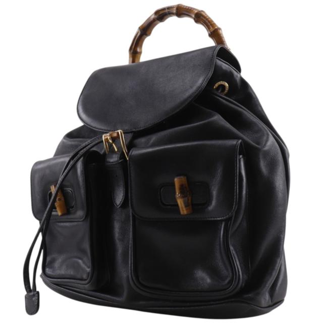 GUCCI グッチ バンブー オールドグッチ 003.1119.0016 カーフ 黒