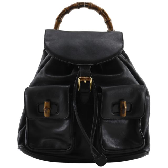 GUCCI グッチ バンブー オールドグッチ 003.1119.0016 カーフ 黒