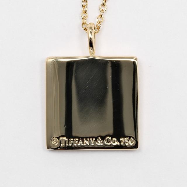 TIFFANY&Co. ティファニー ノーツ スクエア K18イエローゴールド 