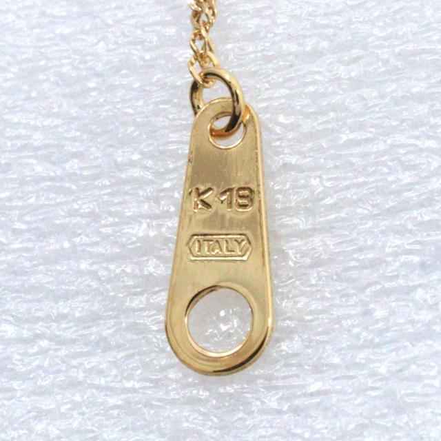 ヴァンドーム　K18 ダイヤモンド 0.10ct ネックレス クロス K18イエローゴールド ネックレス 1.3g レディース 【中古】の